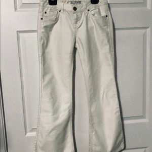 ZARA GLAZED WHITE JEANS